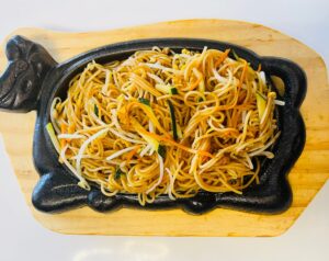 40.SPAGHETTI ALLA PIASTRA CON VERDURE